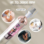 Droyek Electric Nail Drill Machine Nail Drill Electric File Nail File Kit - Image 5
