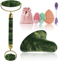 Rena Chris Gua Sha and Face Roller Set - 7 in 1 Face Skin Care Tools by RenaChris