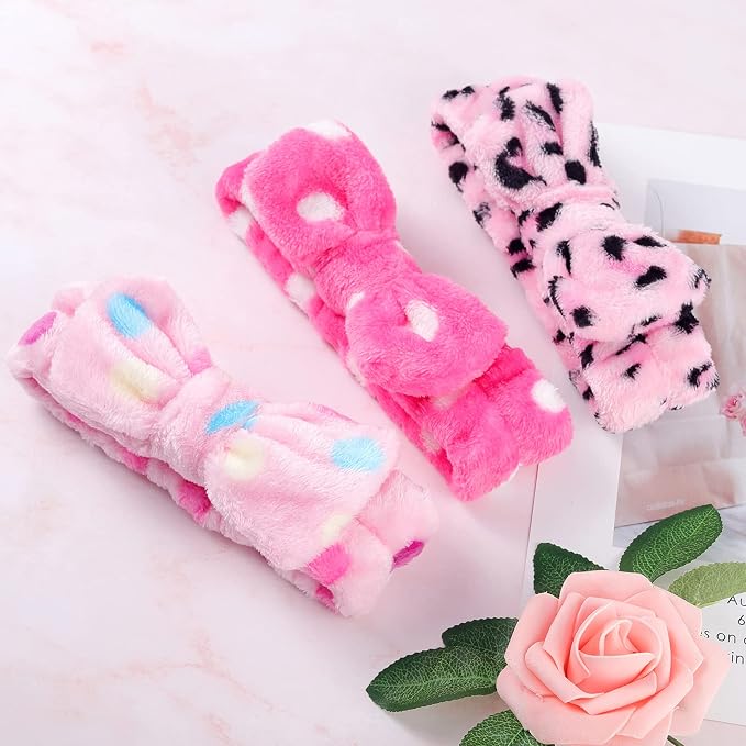 LAXIZAR 10 PCS Bow Headbands Shower Spa Headbands Headwraps - Image 7