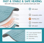Heating Pad for Period Cramps, Heating Pad for Back/Neck/Shoulder Muscle Pain - Image 2