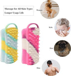 2 PC Silicone Body Scrubber, 2 in 1 Exfoliating Shower Bath Scrubber, Soft - Image 9
