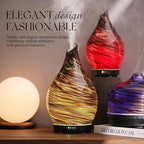 Porseme 280ml Essential Oil Diffuser Glass Color Changing Aroma Air Diffusers - Image 4