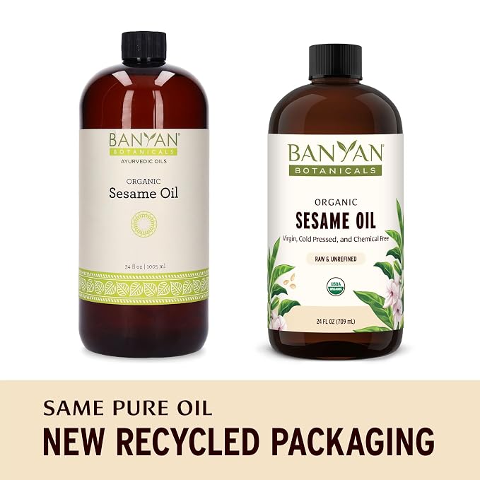 Banyan Botanicals Organic Unrefined Sesame Oil – Rich & Warming Ayurvedic - Image 2