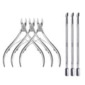 6Pcs Cuticle Clipper with Cuticle Pusher Set, Professional Stainless Steel Dead by Unknown