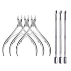 6Pcs Cuticle Clipper with Cuticle Pusher Set, Professional Stainless Steel Dead by Unknown