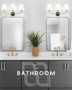 Bathroom Light Fixtures, 3-Light Wall Sconce, Modern Sconces Wall Lighting - Image 5