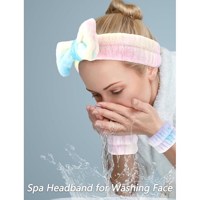 VELSCRUN Spa Headband, Makeup Face Wash Skincare Headbands, Stuff - Image 2
