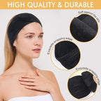 SINLAND Spa Headband for Women Ultra Soft Adjustable Makeup Hair Band - Image 3