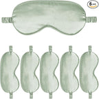 6PACK Silk Sleep Mask Satin Eye Masks Blackout Silky Eyeshade Cover Soft by WJingYiJia