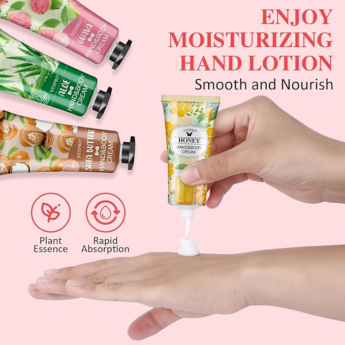 VESPRO 140 Pack Hand Cream Gifts Set, Mothers Day Gifts, Hand Lotion Travel Size - Image 6