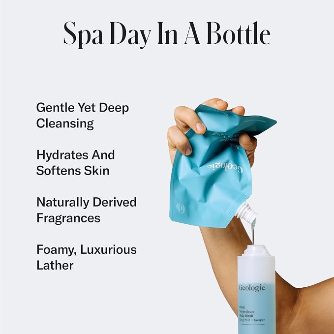 Geologie Moab Superclean Body Wash Refill Pack | Bergamot + Juniper | 16 fl oz - Image 2