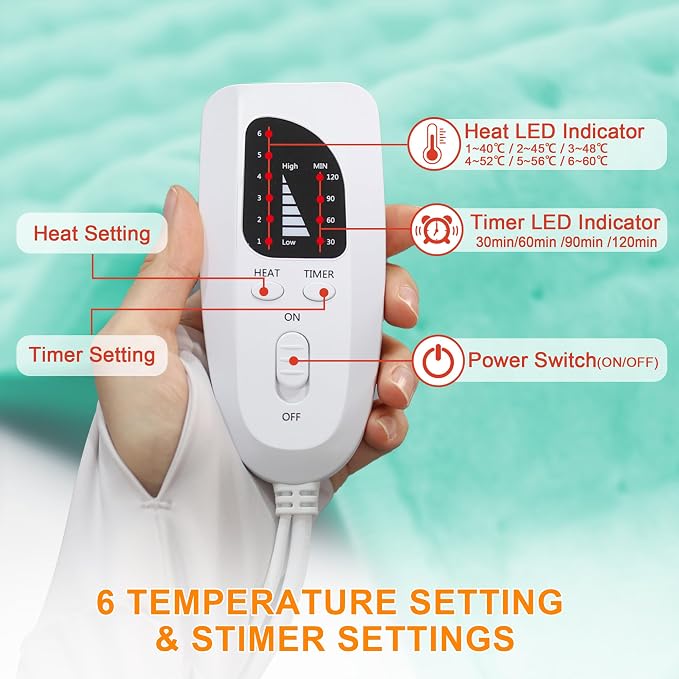 Deepsoon Heating Pad, Electric Heating Pads - Image 3