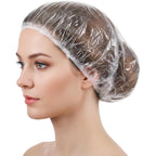 Disposable Shower Caps, Large Plastic Clear Hair Cap Thickened - Image 7