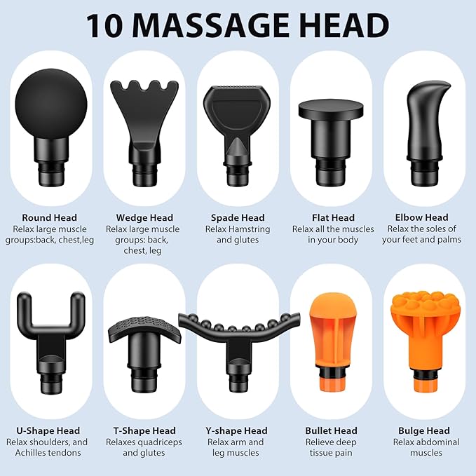 TOLOCO Massage Gun Deep Tissue, Percussion Massage Gun - Image 5