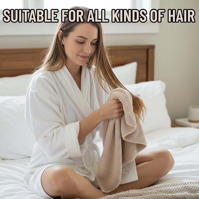 2PCS Plopping Towel Curly Hair, Large Microfiber Hair Towels - Image 6