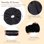 Wecoe Hair Towel Scrunchies 2pcs Soft Absorbent Large Microfiber Hair Drying - Image 6
