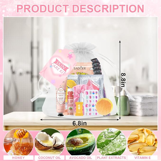 144 Pcs Spa Party Decorations for Girls, Spa Birthday Party Supplies Include - Image 8