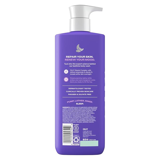 OLLY Renew Body Wash with Vitamin D, Retinol & Botanicals – Nourishing Cleanser - Image 2