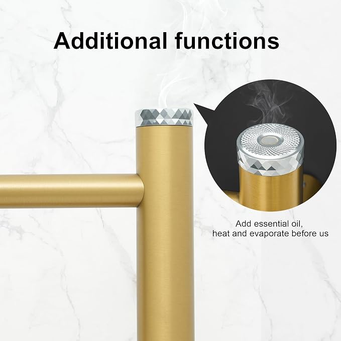 Electric Towel Warmer Rack, Heating Towel Warmer, Timer & Temperature Control - Image 2