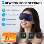 Cordless Heated Eye Mask for Dry Eyes Relief, - Image 2