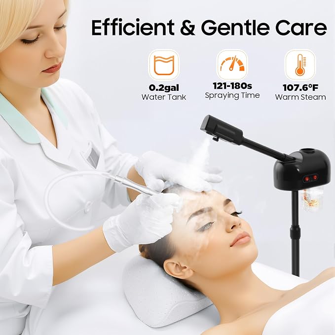 Professional Facial Steamer, Hot Ozone Face Steamer on Wheels - Image 5