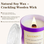 Scented Candles for Home, 2 Pack Wood Wick Soy Wax Scented Candles - Image 6