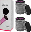 60 Pieces Replacement Sandpaper Disks Set Discs by Gifthere