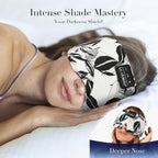 LC-dolida Sleep Mask with Bluetooth Headphones, Extra Large Silk Eye Mask - Image 2