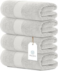 White Classic Luxury Bath Towels Set of 4 Large by WhiteClassic