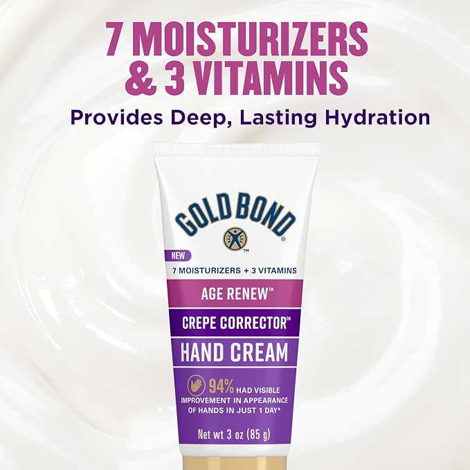 Gold Bond Age Renew Crepe Corrector Hand Cream, Replenishing & Smoothing Formula - Image 5