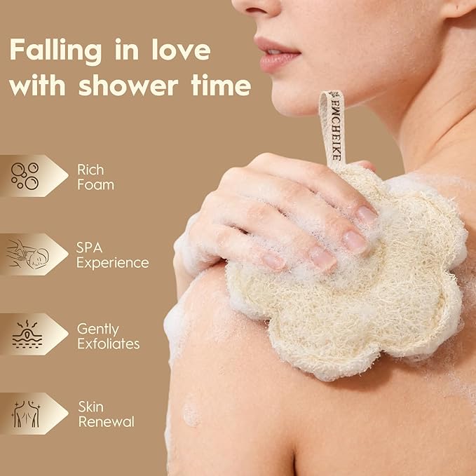 Natural Loofah Exfoliating Body Scrubber Made - Image 2