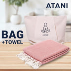 ATANI 69x35 in Oversized Turkish Beach Towel Set - Image 2