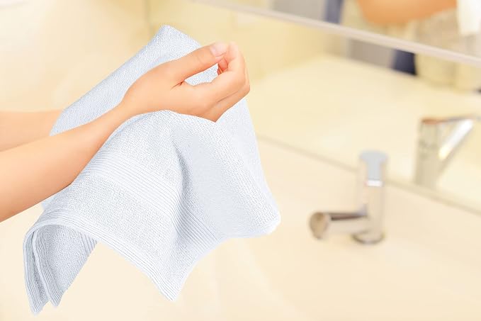 Belizzi Home Ultra Soft 6-Piece Hand Towel Set 16x28-100% Ringspun Cotton - Image 4