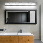 SineRise LED Modern Bathroom Vanity Light Fixtures, Chrome Modern Acrylic - Image 6