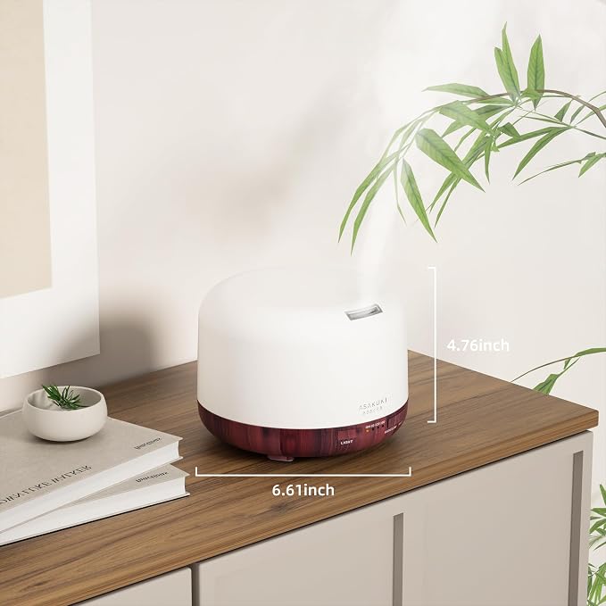 ASAKUKI Essential Oil Diffuser for Home, 500ML Aromatherapy Diffuser Humidifier - Image 7