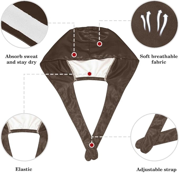 Scrub Cap with Hair Scrunchy, Ponytail Holder Surgical Cap - Image 4