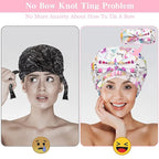 2 PCS Shower Caps, Reusable & Extra Large & Adjustable & Double Layer - Image 5