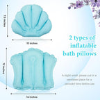 Jetec 2 Pcs Inflatable Bath Pillow - Image 2