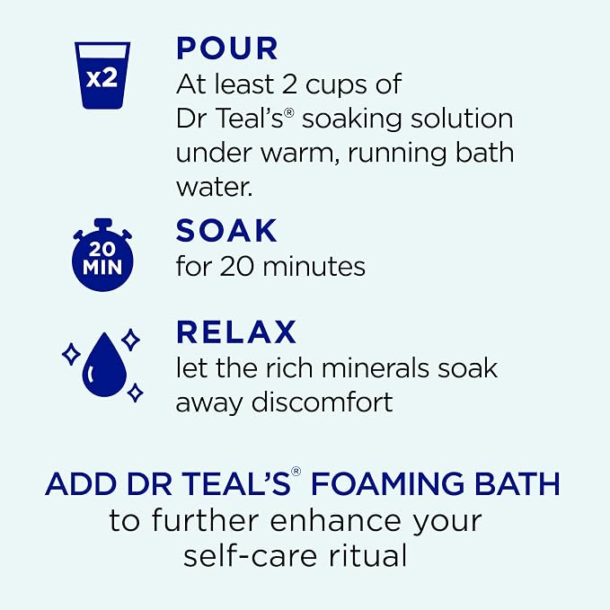 Dr Teal's Epsom Salt Magnesium Soak, Arnica Body Relief - Image 5