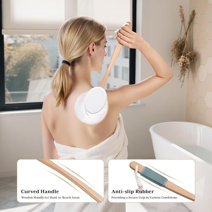 AmazerBath Lotion Applicator for Back, 4 Replacement Pads - Image 5