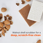 Full Circle Walnut Scrubber Sponges, Plant-Based & Recycled Kitchen Sponges - Image 5