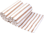 JML Beach Towels Set of 2, Large Microfiber Bath Towel Cabana Stripe, Quick by JML