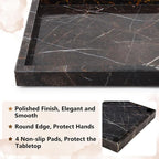Real Natural Marble Tray for Bathroom, Kitchen and Desktop, Rectangle Genuine - Image 3