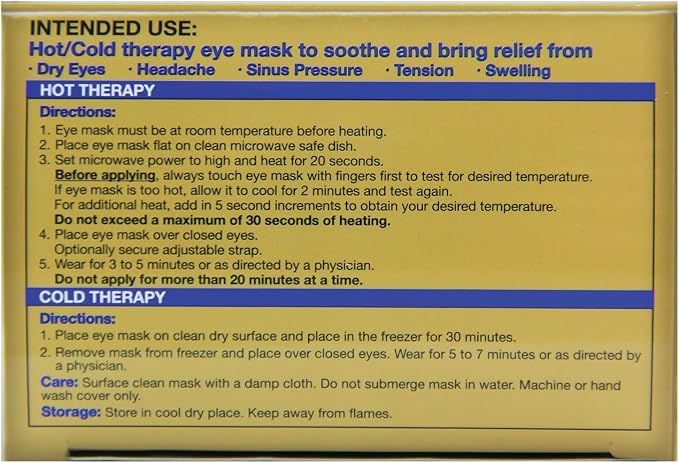 OM8000 - Oasis Rest & Relief® Hot and Cold Therapy Adjustable Eye Mask | - Image 5