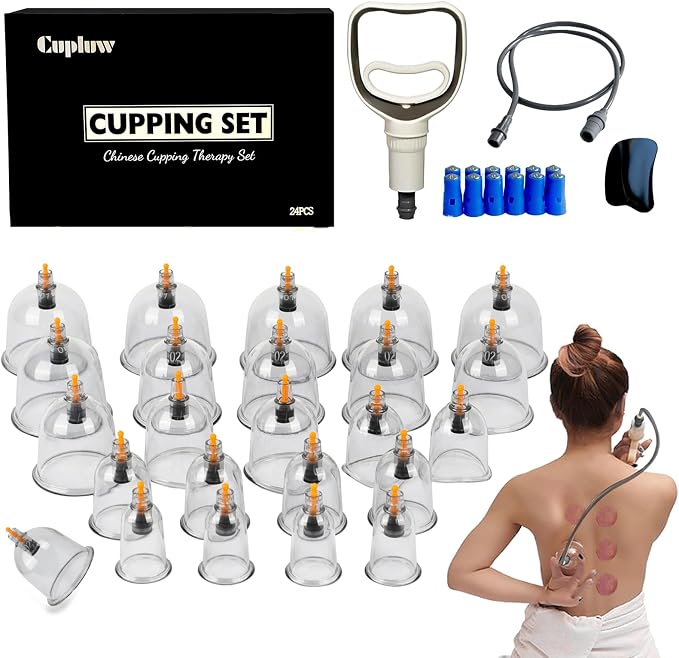 Cupluw Cupping Set, 24 Cups Cupping Kit by Cupluw