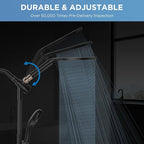 MakeFit Dual Handheld Shower Head Combo, 2-in-1 Rain Shower Heads System 8 Inch - Image 2