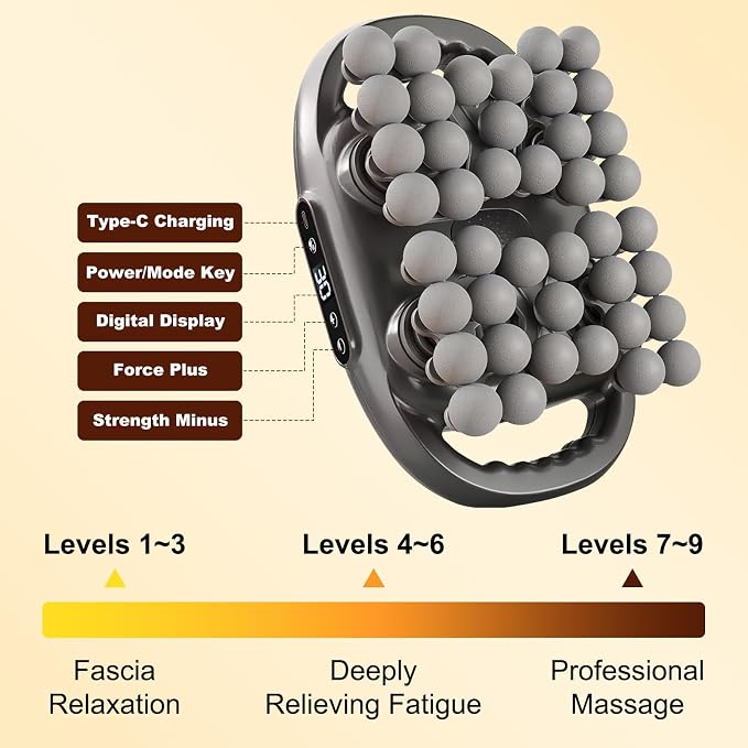 Back Massager for Pain Relief Deep Tissue, 42 Head Massage Gun Deep Tissue - Image 4