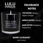 Lulu Candles | Passionfruit Infused Mango | Highly Scented Premium Candles in - Image 2