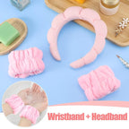 WSICSE Sponge Pink Spa Headband - Image 6