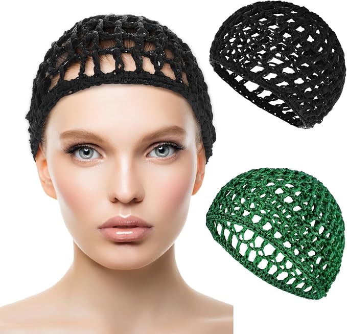 WLLHYF Wig Cap Thick Long Hair Caps Adjustable Net Mesh Braided Weaving Making by WLLHYF